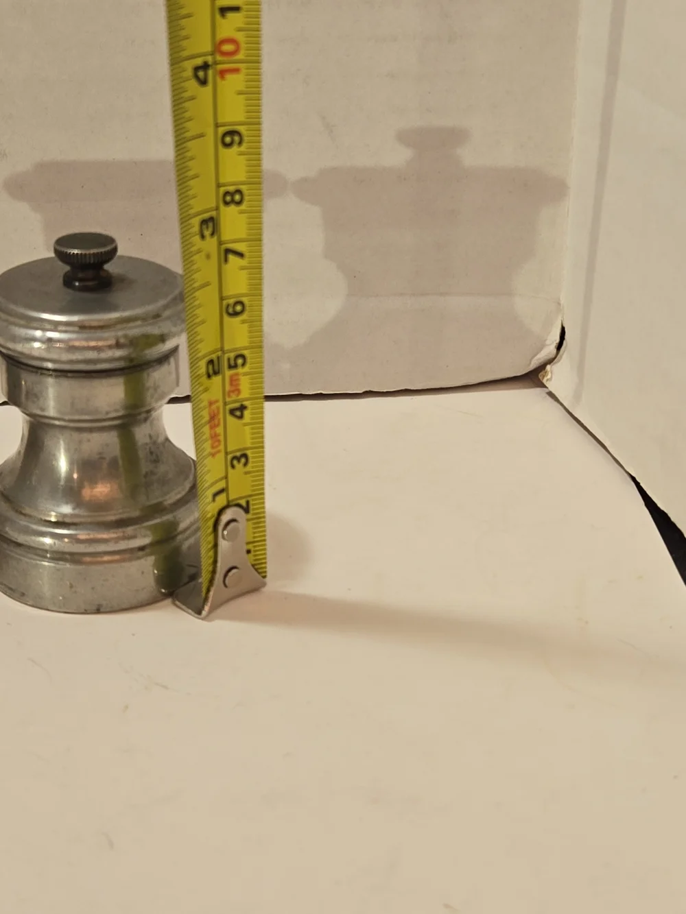 Vintage Raimond Metal Salt and Pepper Shakers - Silver Tone Made In Italy